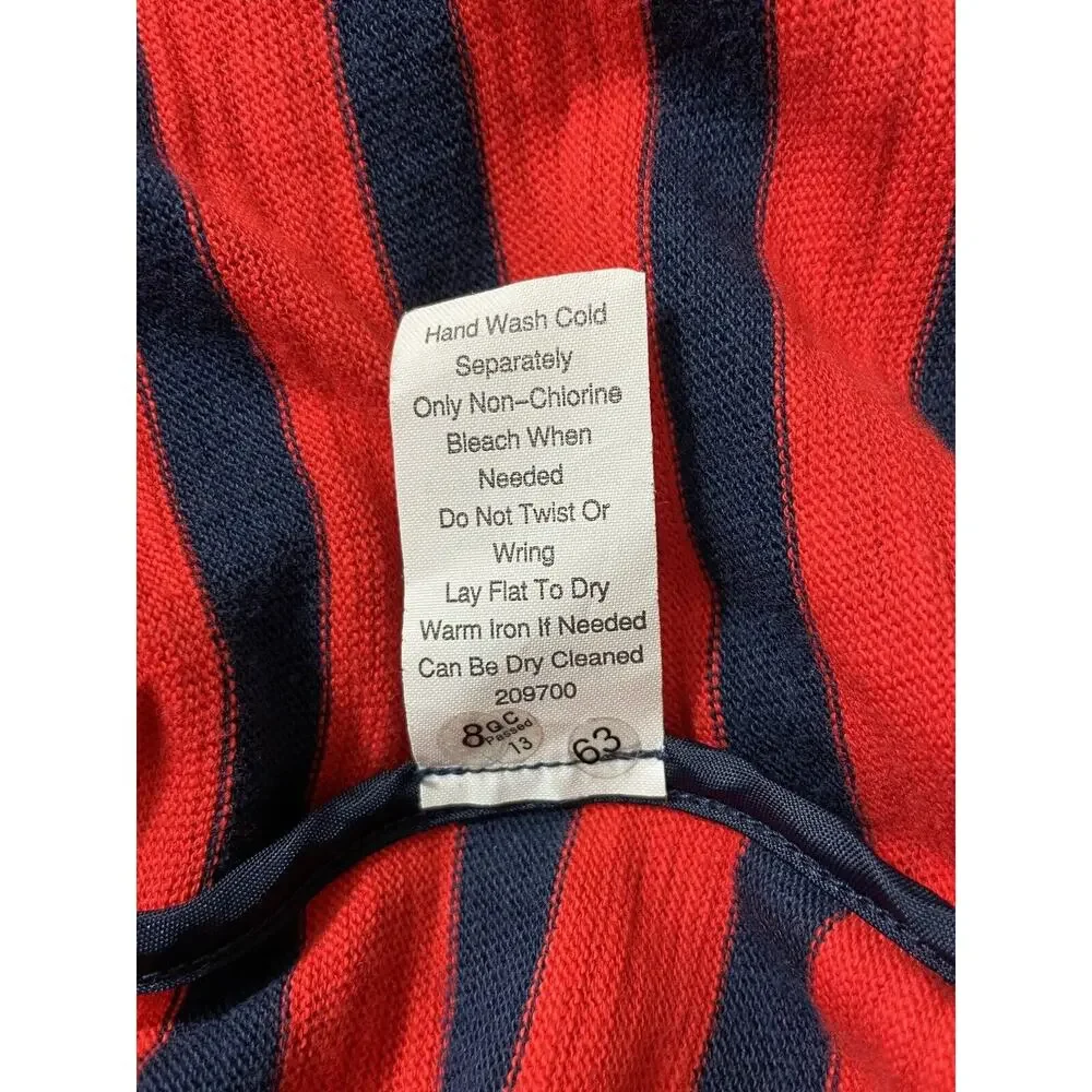 CAbi Yacht Club Jacket Blazer Red/Navy Striped Nautical Style 224 Women's Medium